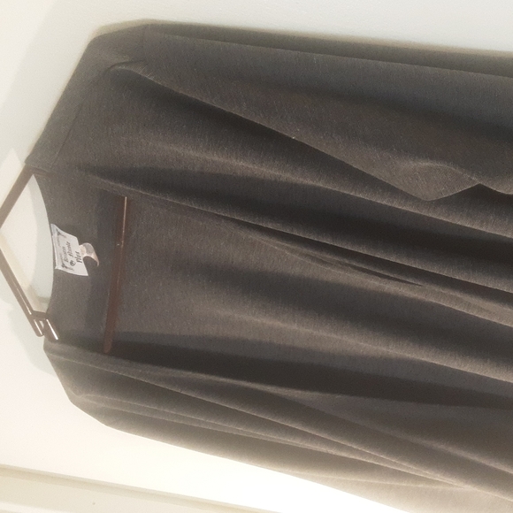 Kristen Nicole Plus Waterfall Rouched Cardigan Sz 3X - Picture 2 of 7